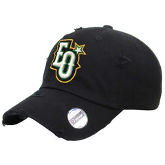 Estrellas Orientales EO logo Embroidered Vintage Black Hat