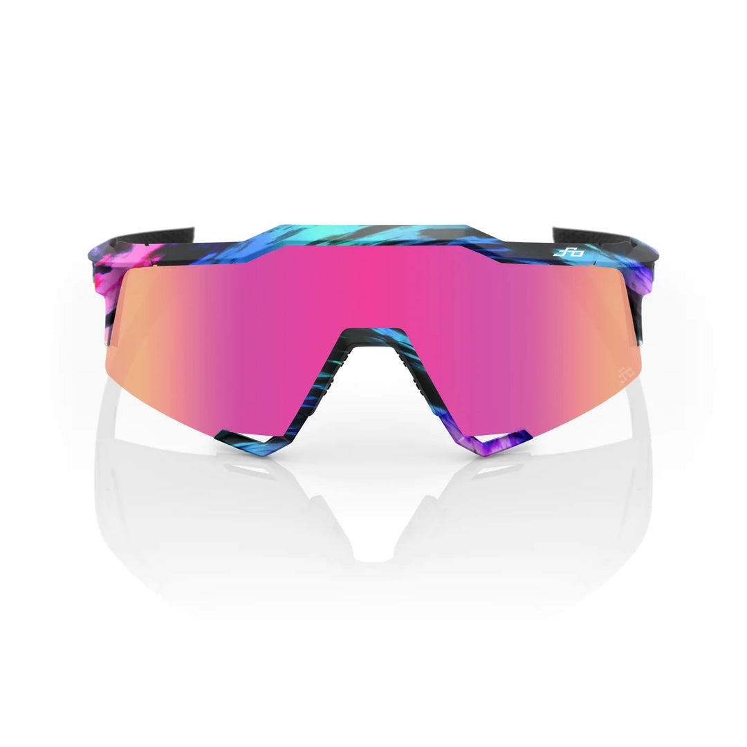 100% SPEEDCRAFT® Peter Sagan LE Soft Tact Tie Dye Purple Multilayer Mirror Lens 60007-00020