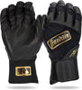 Franklin Infinite Powerstrap Series Adult Batting Gloves - Long Cuff_Black