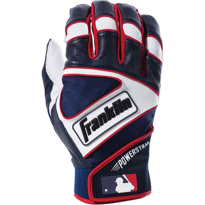 Franklin Power Strap Adult Batting Gloves 20462XX - Navy / White / Red1