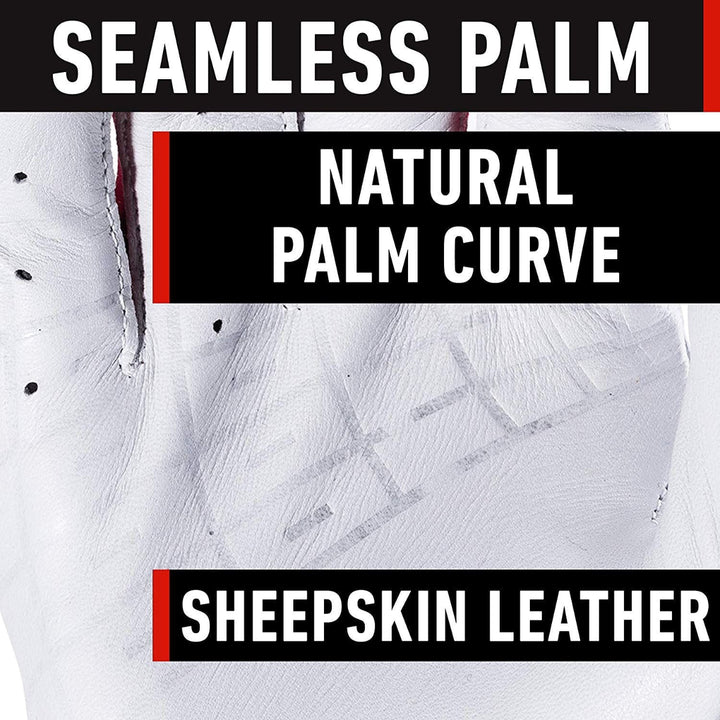 Franklin Power Strap Adult Batting Gloves 20462XX - Navy / White / Red3