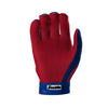 Franklin Pro Classic ADULT Royal Blue and Red Batting Gloves - Peligro Sports Edition