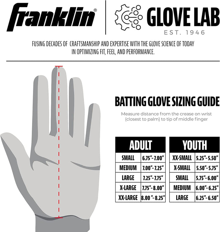 Franklin Pro Classic Gold Series Batting Gloves2