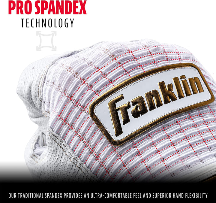Franklin Pro Classic Gold Series Batting Gloves4