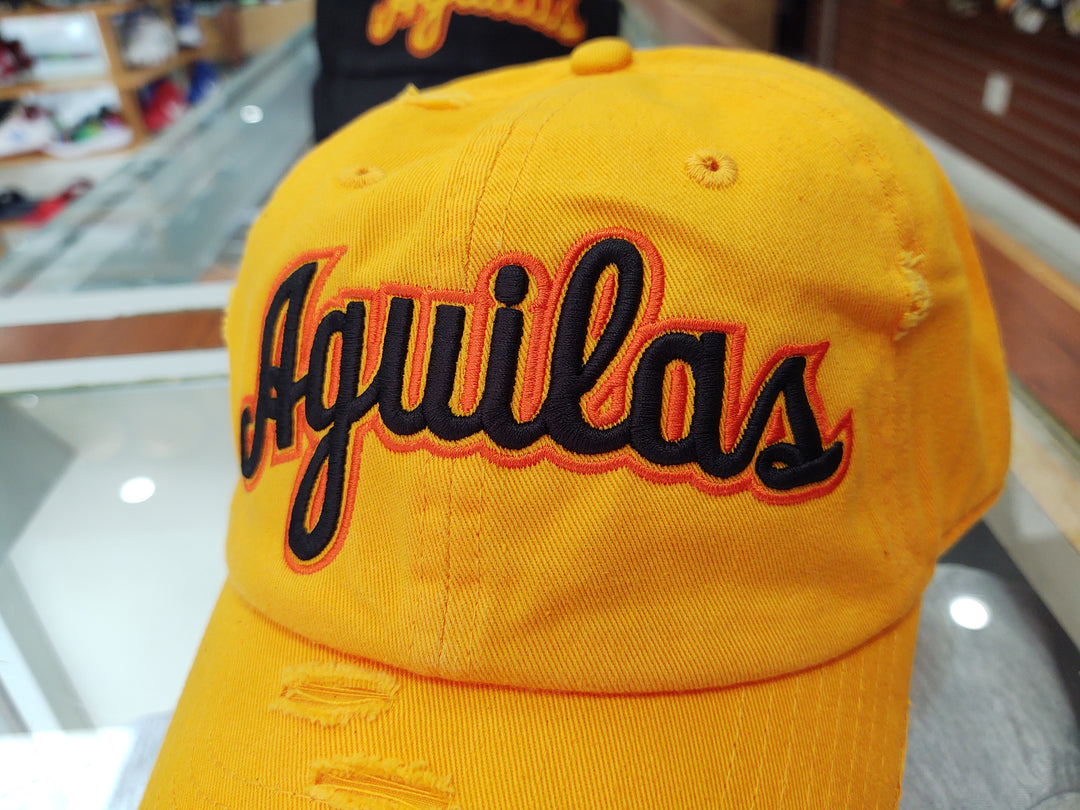 Aguilas Cibaeñas Embroidered Vintage Yellow / Yellow Aguilas Hat