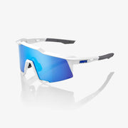 SPEEDCRAFT® Matte White HiPER® Blue Multilayer Mirror Lens + Clear Lens Included