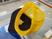 Aguilas Cibaeñas Embroidered Mesh Trucker Black-Yellow Hat