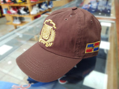 Escudo Republica Dominicana - Dominican Shield Brown/Metallic Gold Color Dad Hat