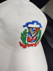 Escudo Republica Dominicana - Dominican Shield White/Full Color Dad Hat