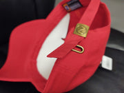 Escudo Republica Dominicana - Dominican Red/Metallic Gold Shield  Dad Hat