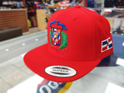 Escudo Republica Dominicana - Dominican Snapback Red-Full Color Hat