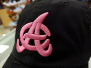 Aguilas Embroidered Vintage Black/Pink Hat