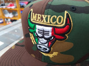Embroidered SnapBack Mexican Bull logo CAMOUFLAGE Hat