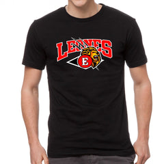 Leones del Escogido with Leones logo Unisex T-Shirts_Black