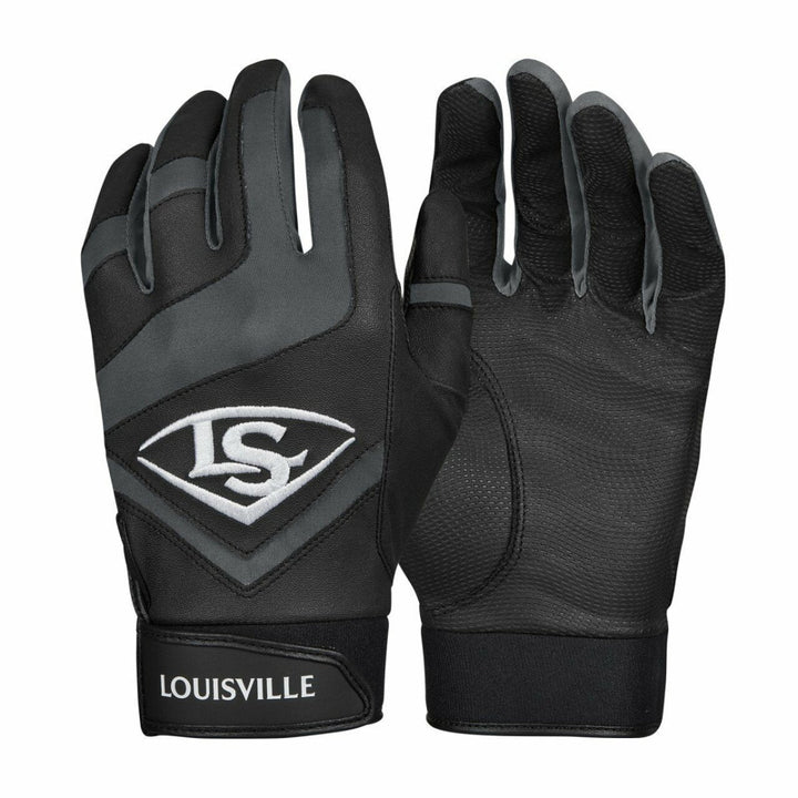 Louisville Slugger Adult Genuine Batting Gloves - Black / White