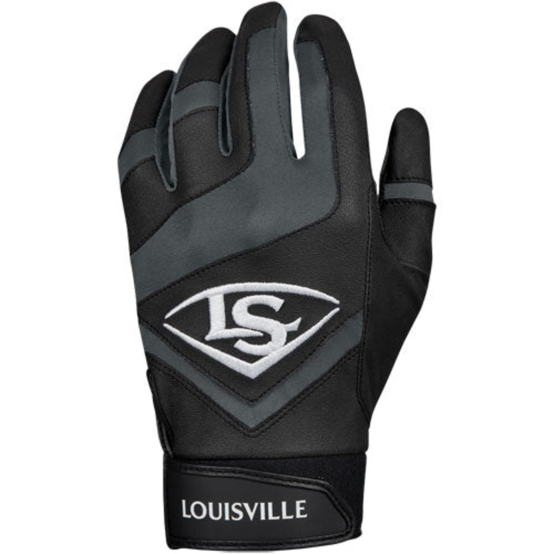 Louisville Slugger Adult Genuine Batting Gloves - Black / White1