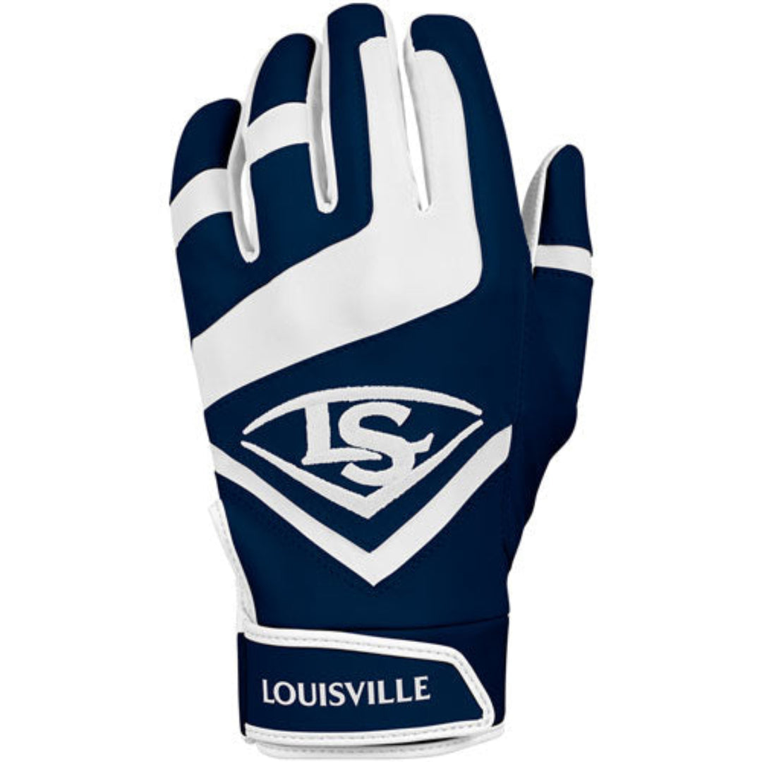 Louisville Slugger Adult Genuine Batting Gloves - Navy / White2