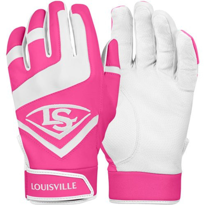 Louisville Slugger Adult Genuine Batting Gloves - Pink