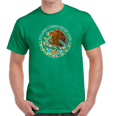 T-Shirts with mexican shield printed with high quality