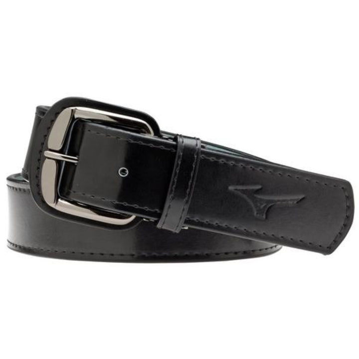 Mizuno Adult Classic Leather Belt Long 36-42"_Black