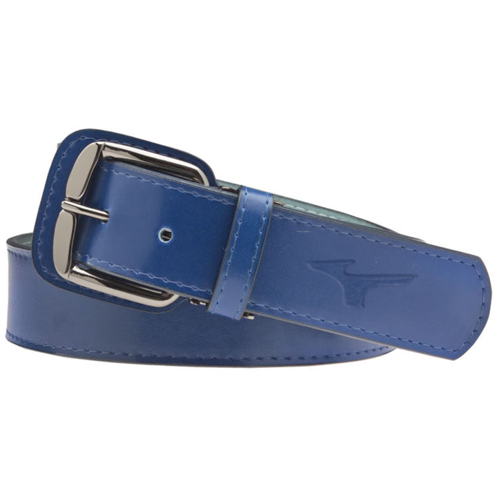 Mizuno Adult Classic Leather Belt Long 36-42"_Royal