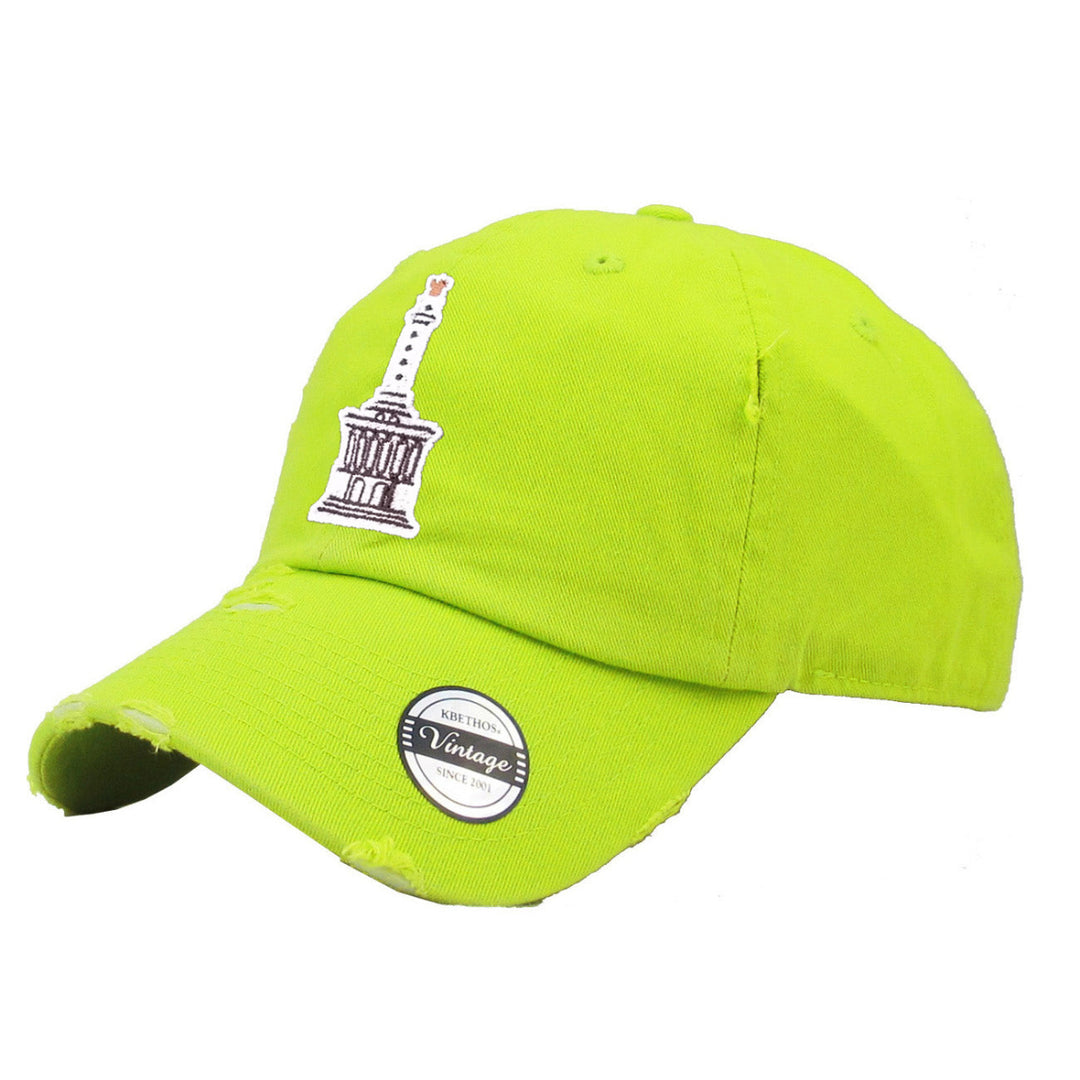 Monumento Santiago Dominican Republic Hats_NEON_LIME