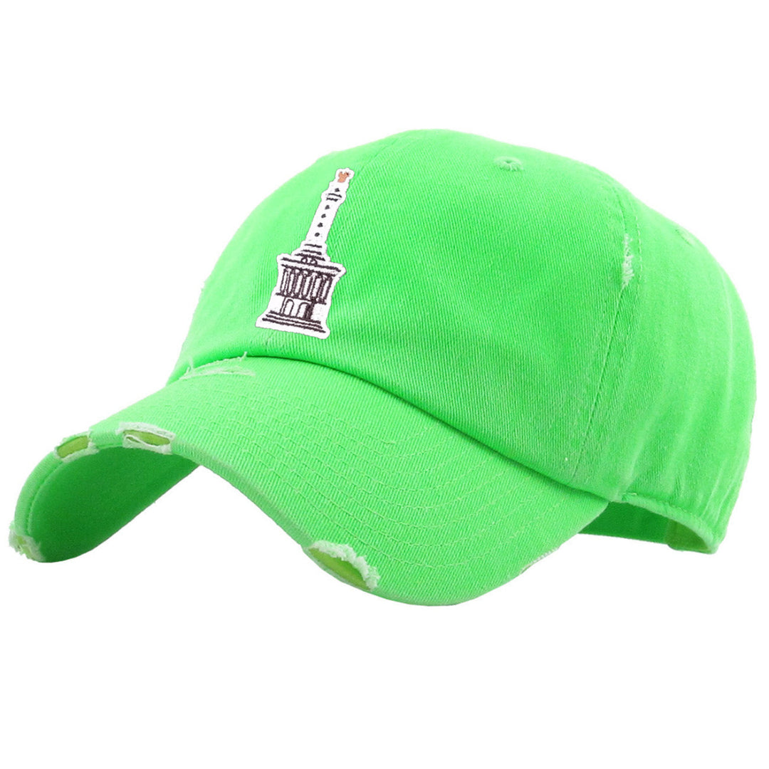 Monumento Santiago Dominican Republic Hats_NEON_green