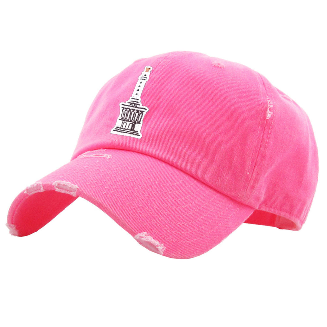 Monumento Santiago Dominican Republic Hats_NEON_pink1