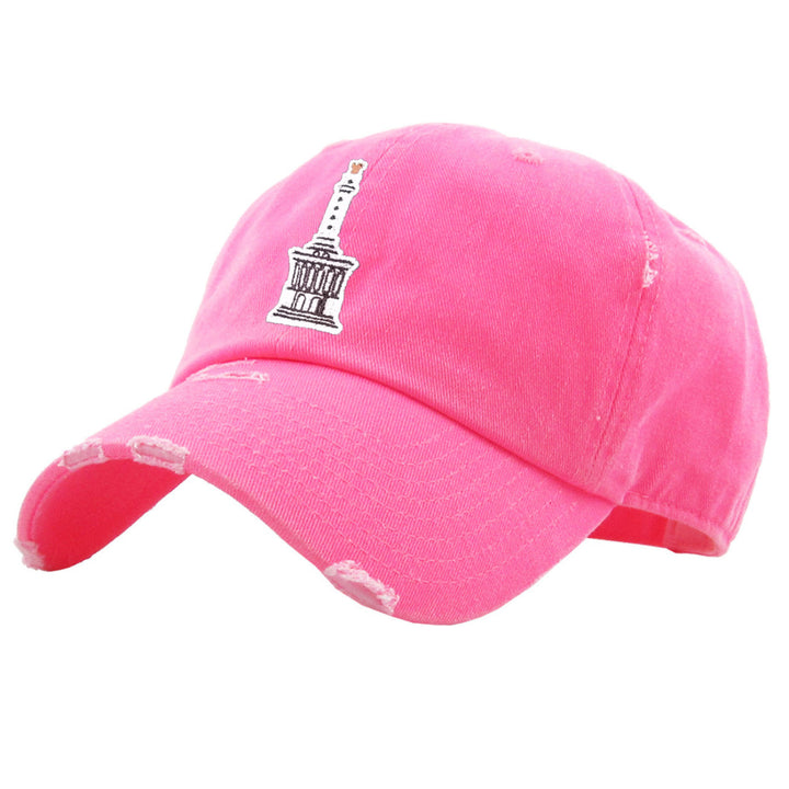 Monumento Santiago Dominican Republic Hats_NEON_pink1