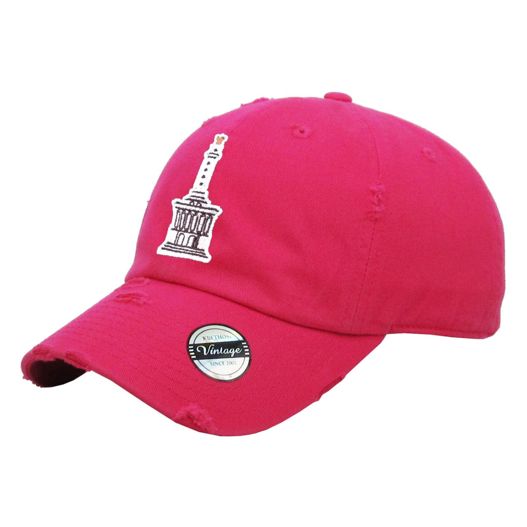 Monumento Santiago Dominican Republic Hats_NeonPink
