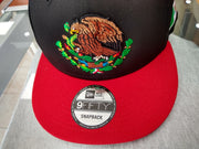 New Era SnapBack Mexican Bull logo BLACK-RED Hat