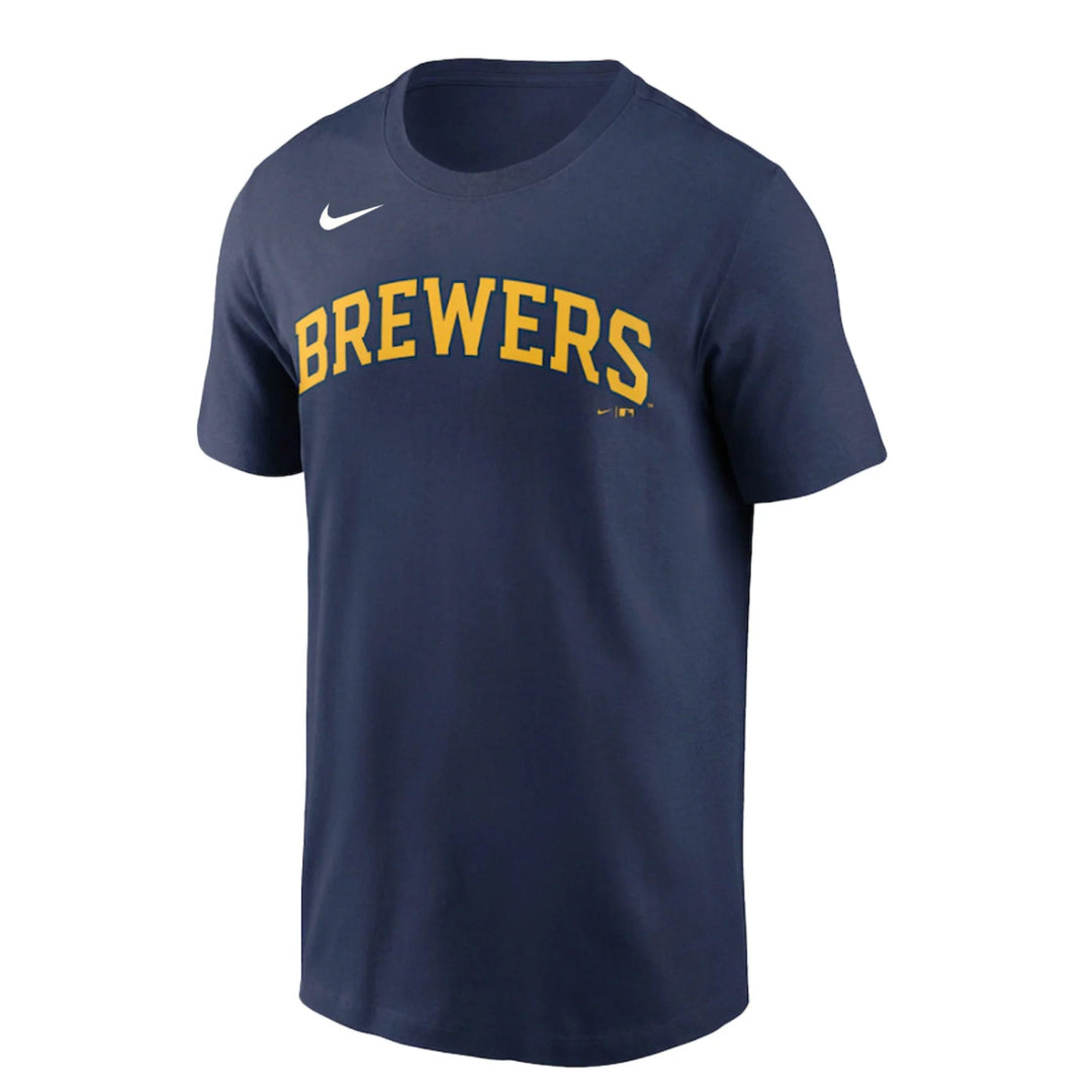 Nike Men's Milwaukee Brewers Navy Blue T-Shirt - (3596500)