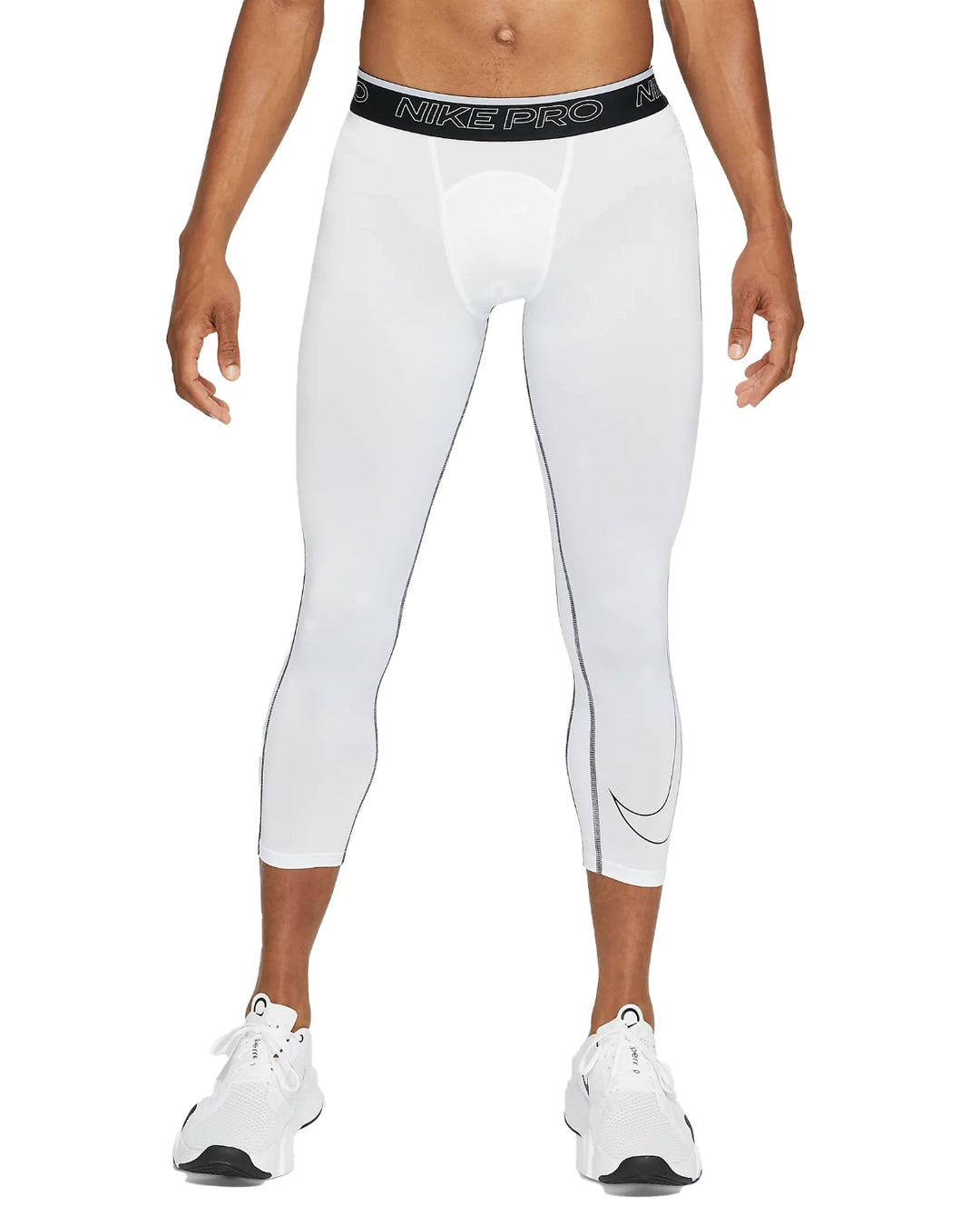 Nike Pro Dri-FIT Men's 3/4 Tights_White