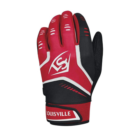 Louisville Slugger Omaha Adult Batting Gloves Red-Black