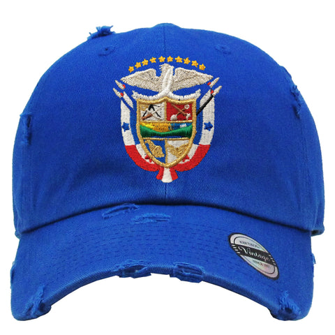 Panama Vintage Hats with Panana Shield and Flag