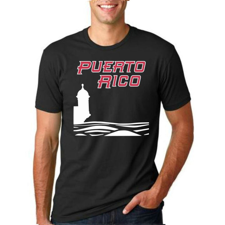 Puerto Rico Morro Unisex T-Shirts_Black