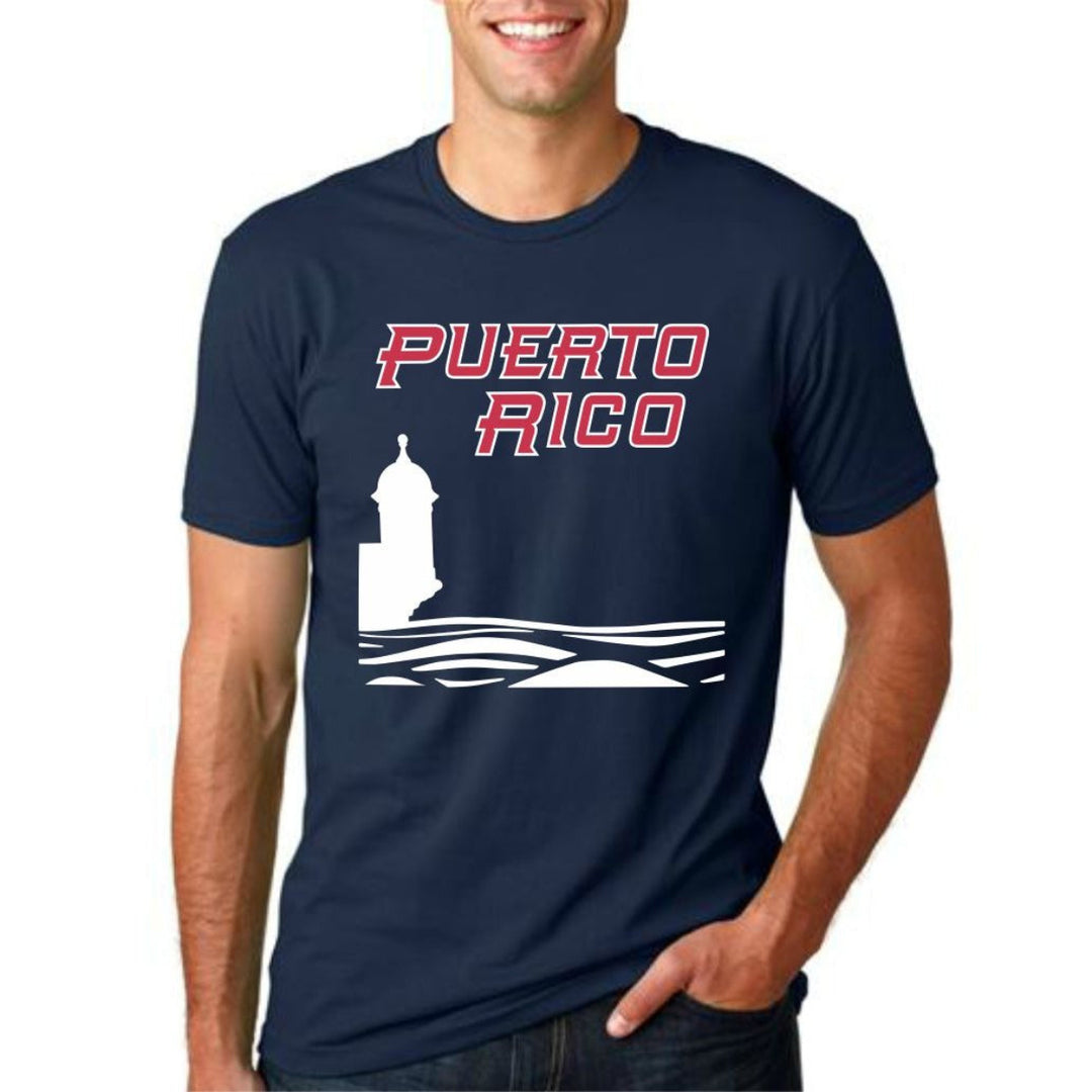 Puerto Rico Morro Unisex T-Shirts_Navy