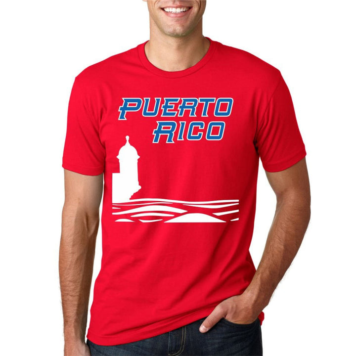 Puerto Rico Morro Unisex T-Shirts_Red