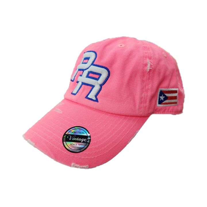 Puerto_Rico_PR_Vintage_Neon_Pink_Hat_2