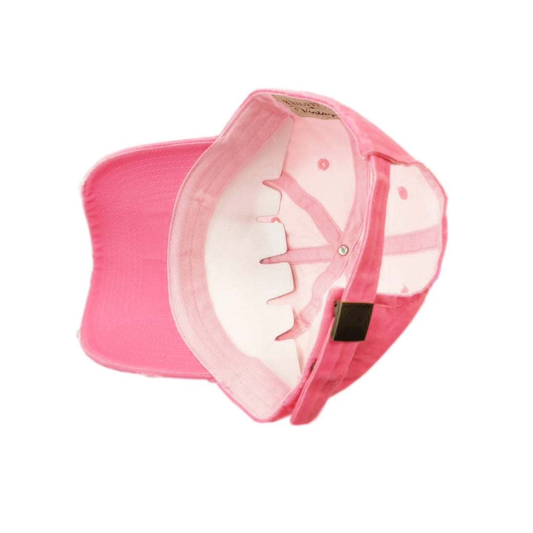 Puerto Rico Vintage hat with Coqui Logo_Neon_Pink_4