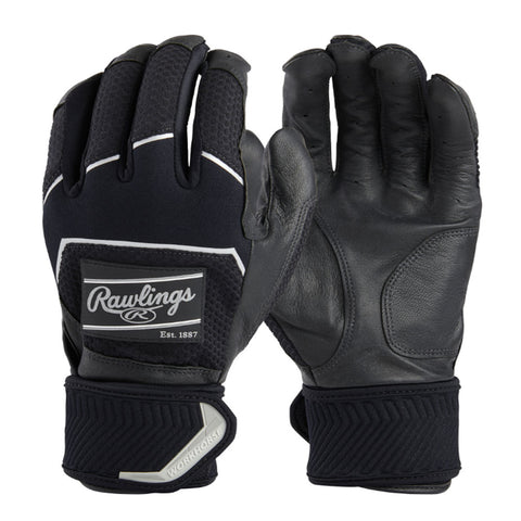 Rawlings Adult Workhorse Batting Gloves Compression Strap  WHC2BG