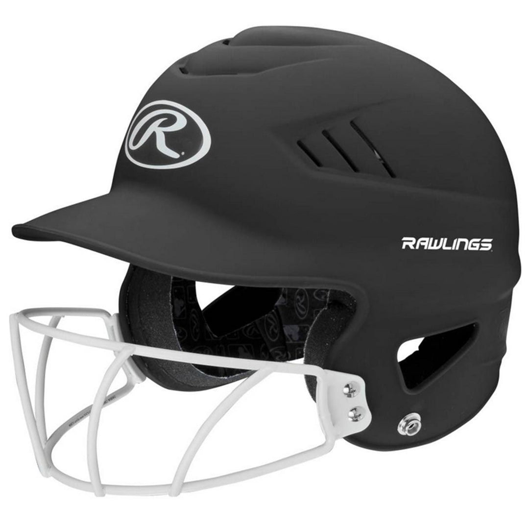 Rawlings Coolflo Fastpitch Highlighter Softball Batting Helmet_Black