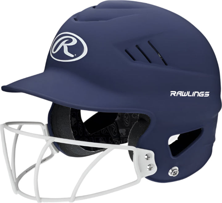 Rawlings Coolflo Fastpitch Highlighter Softball Batting Helmet_Navy