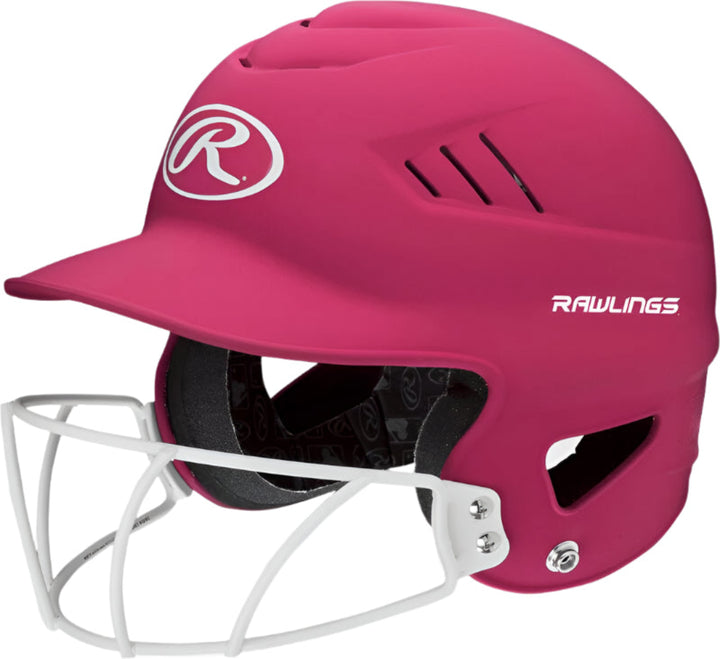 Rawlings Coolflo Fastpitch Highlighter Softball Batting Helmet_Pink