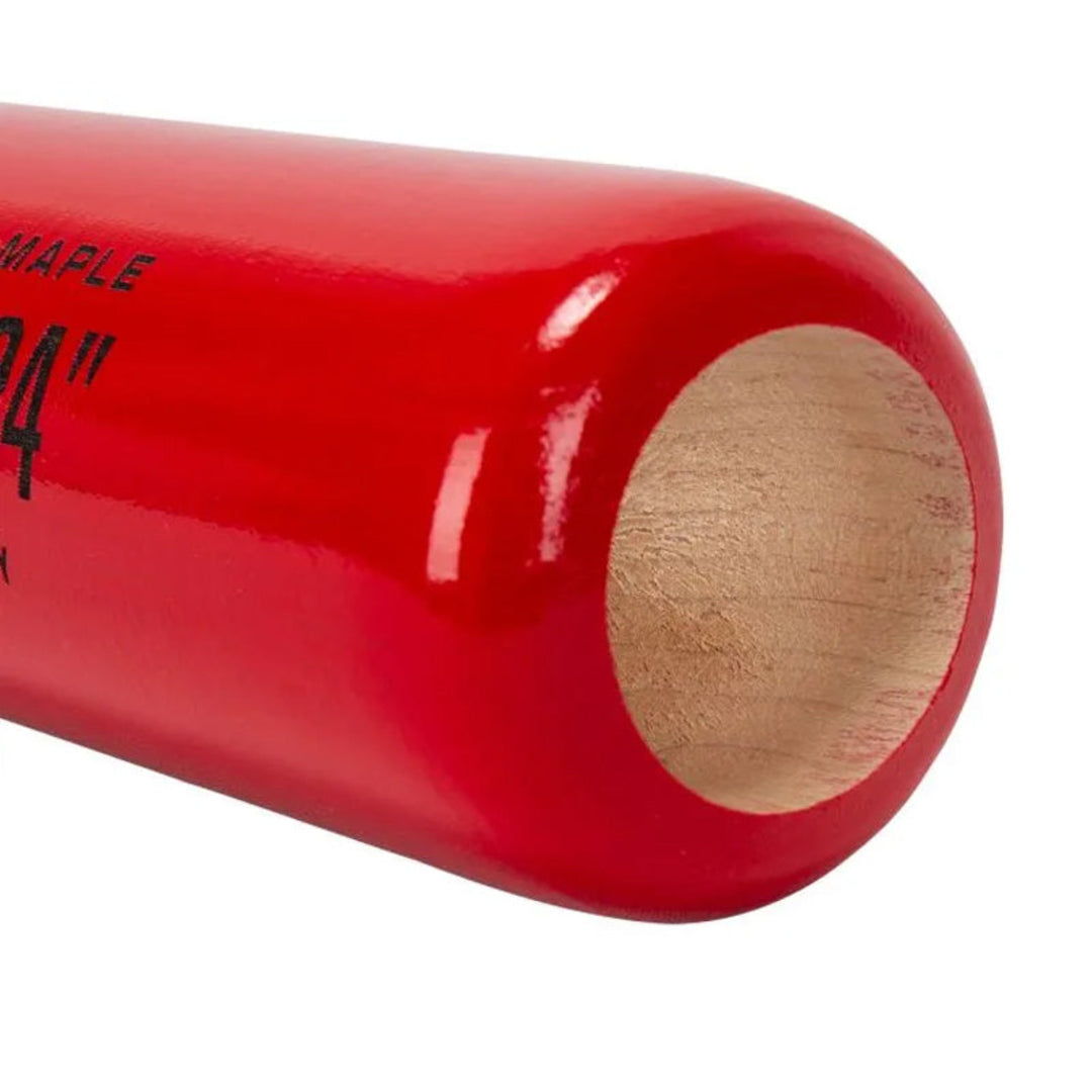 Rawlings Fungo Maple - Wood Bat - Fungo Bat - Black/Red2