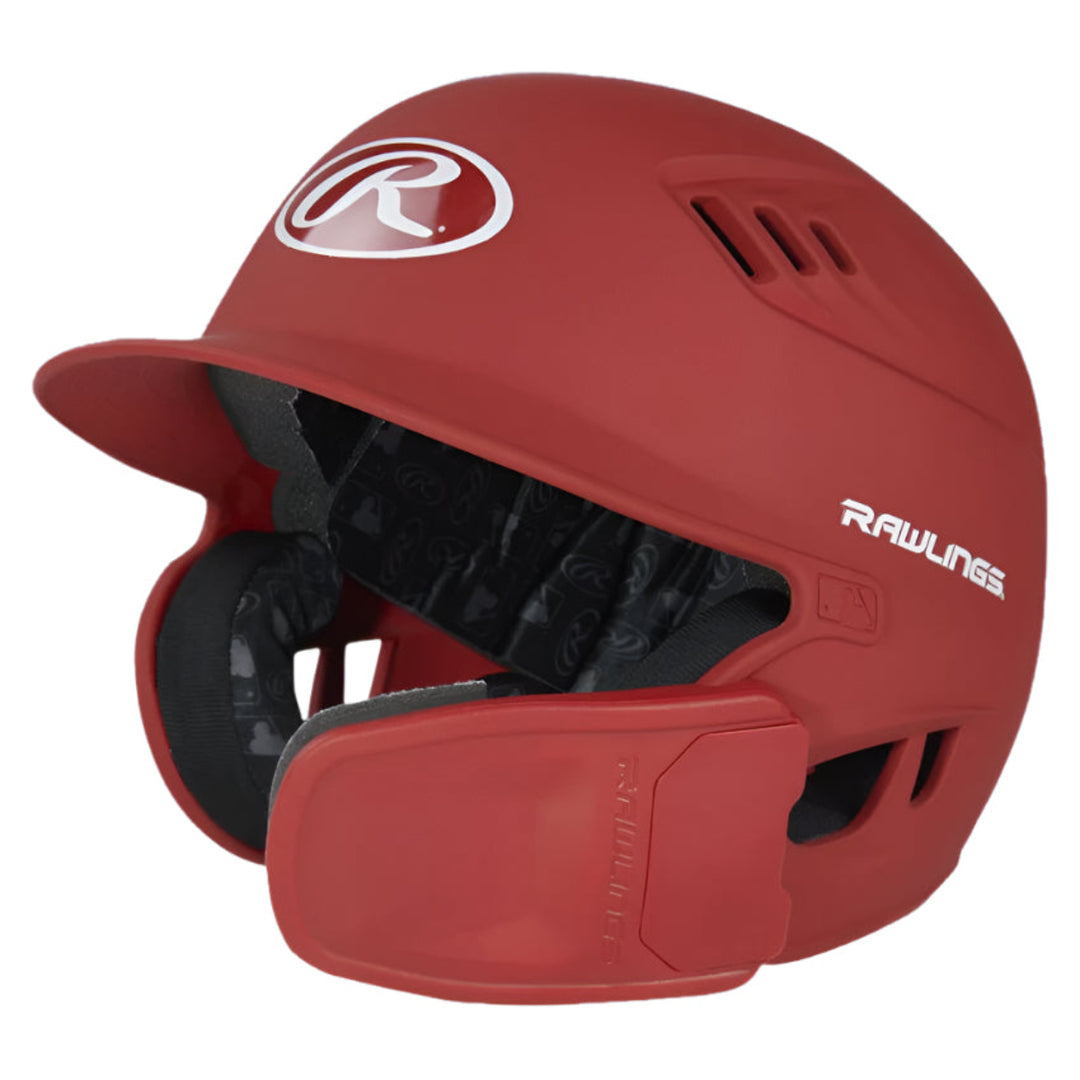 Rawlings R16 Reverse Matte Batting Helmet - Senior_Red
