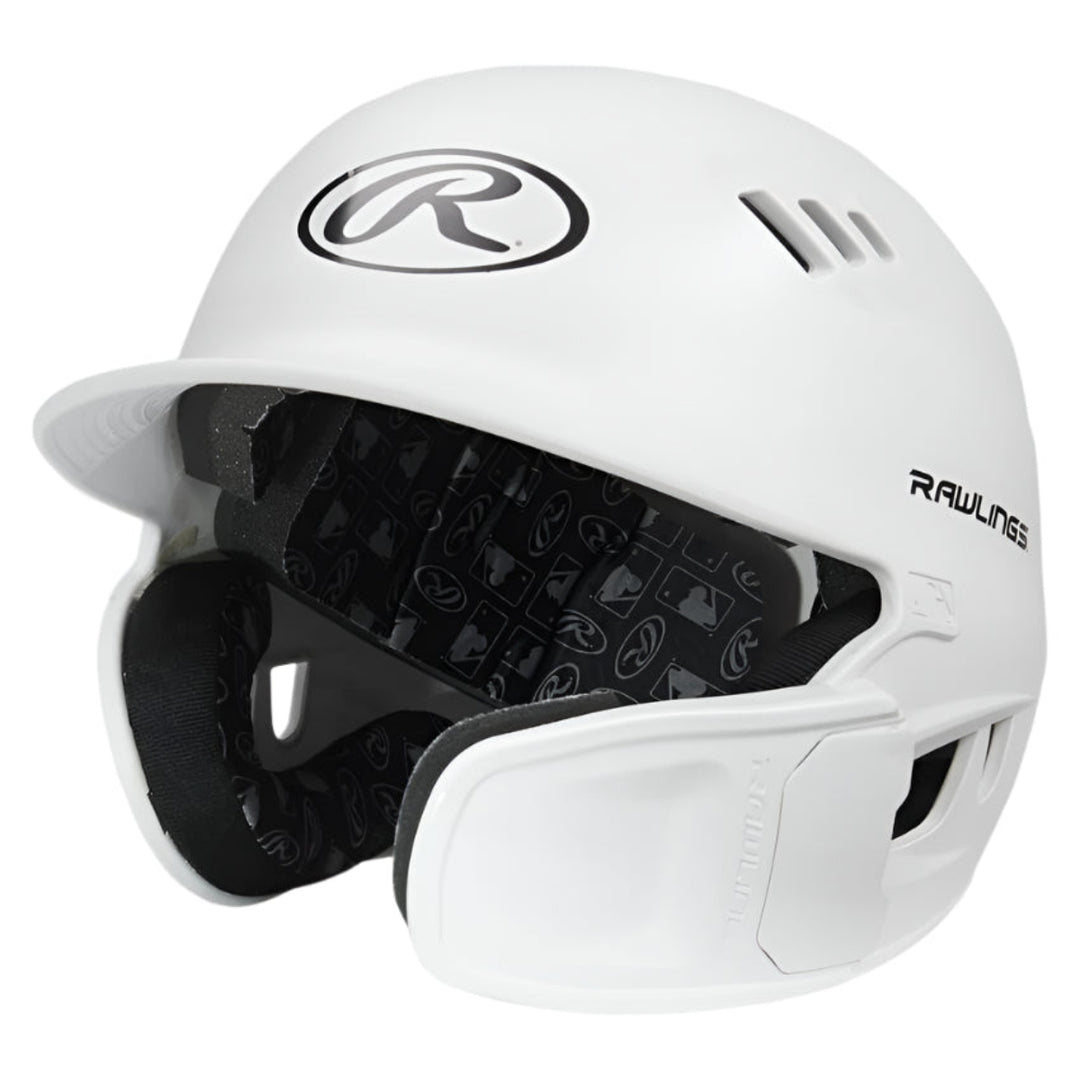 Rawlings R16 Reverse Matte Batting Helmet - Senior_White