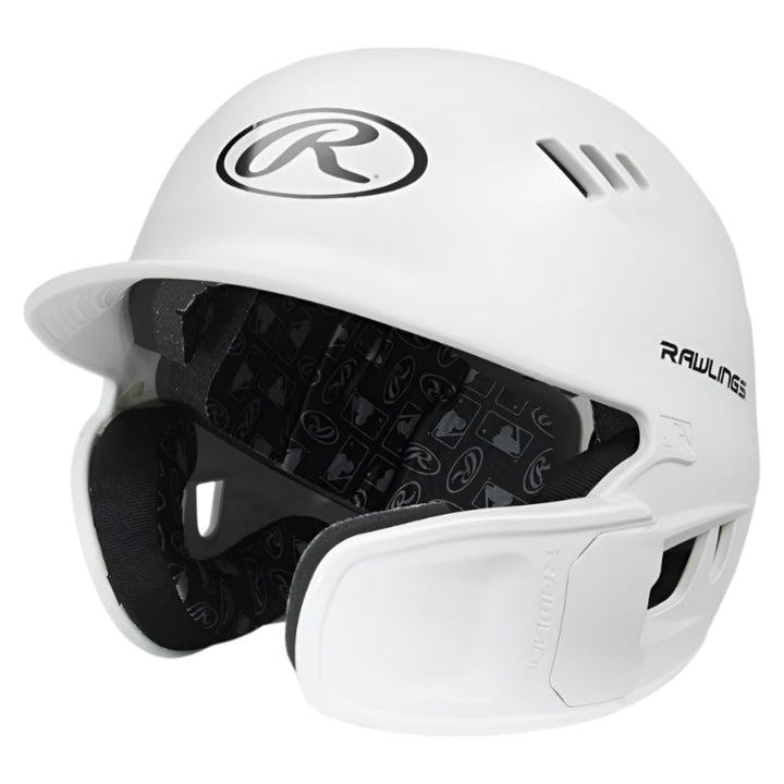 Rawlings R16 Reverse Matte Batting Helmet - Senior_White