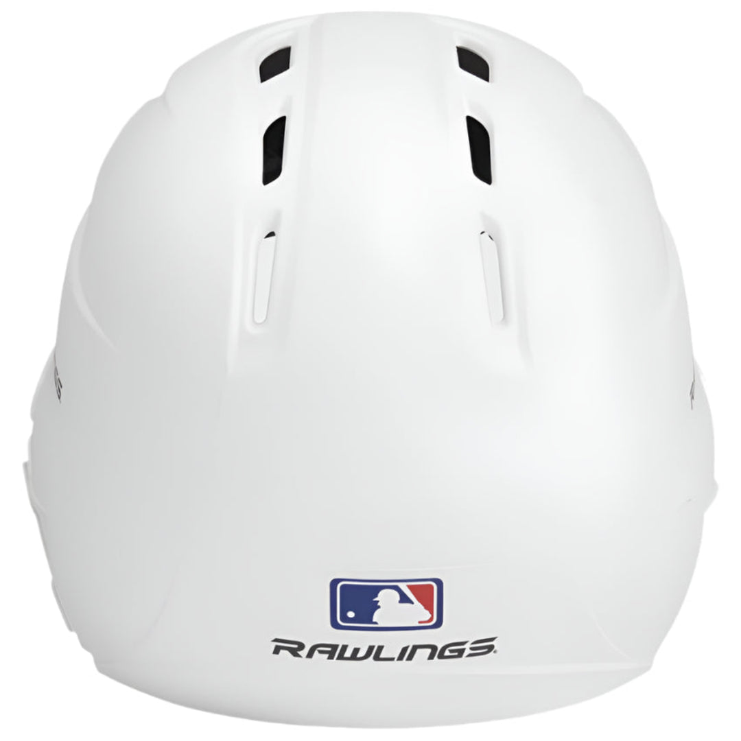 Rawlings R16 Reverse Matte Batting Helmet - Senior_White1