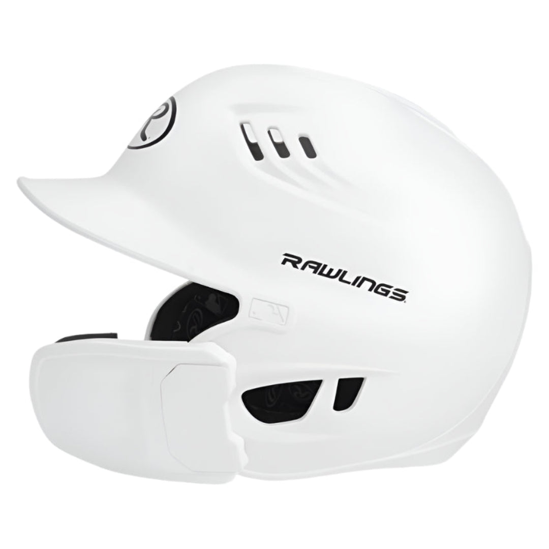 Rawlings R16 Reverse Matte Batting Helmet - Senior_White2